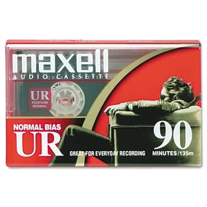 Maxell 108510 Normal Bias-Ur Smoke By UR90 On Audio Cassette Brand New - Foto 1 di 3