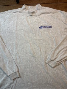 USPS Mock Neck Langarmshirt grau Gr. XL - Bild 1 von 11