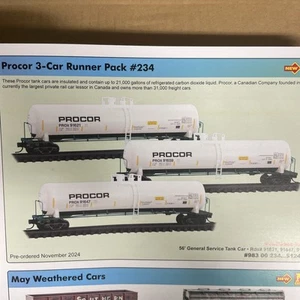 Neu! Spur N MT 983-00-234 Procor 3er-Pack 124,95 $ Preisvorschlag machen gerade eingetroffen! - Bild 1 von 10