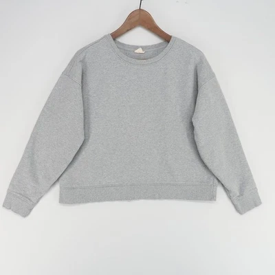 Pact Sweatshirt Womens Large Gray Organic Cotton Pullover Crewneck Long Sleeve - Image 1 of 4