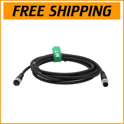 M12 5 Pin Industrial Sensor Cable - 10M Male to Female with Gold Plated Contacts - Image 1 of 4