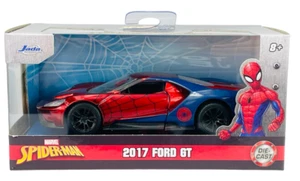 2017 Ford GT Spiderman Marvel Car Model Diecast 1:32 Scale Jada Toys - Picture 1 of 6