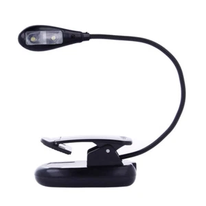 Lámpara Clip Flexible 2 LED Lectura Libro, Ebook, Pinza Clip Entrega 24/48h h89 - Imagen 1 de 4