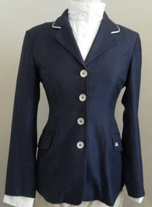 Equestrian Horse Show Hunt Coat by Allon in Navy Ladies Size 8 - Picture 1 of 12