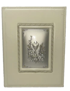 Album Photo Cuir Première Communion Couleur Crème Format 31 X24x7 CM D'Occasion - Picture 1 of 8