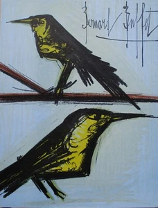 Bernard Buffet: All Birds, Lithography Original Signed, 1967 Per Mourlot - Picture 1 of 6