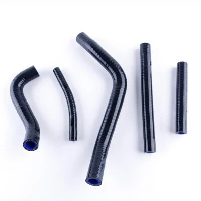 Silicone Radiator AJ Hose For SUZUKI RM 250 1996 1997 1998 1999 2000 & Black - Imagem 1 de 4