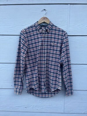 Elwood check flannel button down long sleeved cotton shirt size M - Image 1 of 4