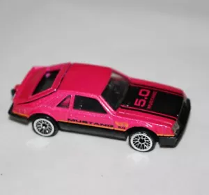 Vintage Hot Wheels Spielzeug Auto Ford 5.0 Mustang Cobra rosa Schrägheck Coupé - Bild 1 von 5