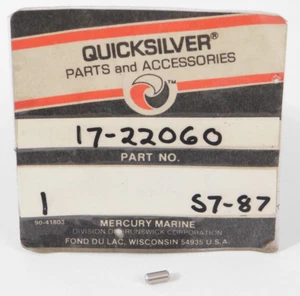 Genuine OEM Mercury Marine Quicksilver Outboard 17-22060 Locating Pin New NOS - Bild 1 von 3