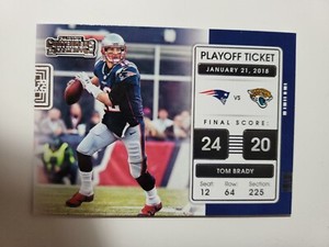2021 Contenders Tom Brady PLAYOFF TICKET PATRIOTS card #PLT-TOM