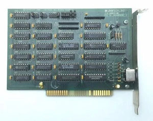 Original Logitech 8 bit ISA Controller Card Model 200039-00 for Scanner DPP0024 - Picture 1 of 3
