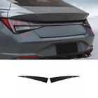 Black Titanium Rear Lamp Taillight Strip Trim For Hyundai Elantra 2021-2023 4PCS