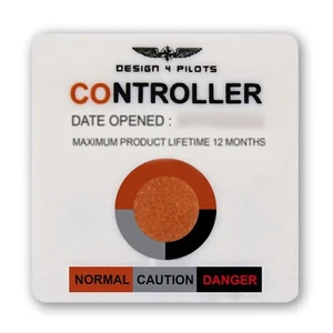 DESIGN 4 PILOTS® Aircraft Carbon Monoxide CO Detector Card — PILOT CONTROLLER® - Picture 1 of 3