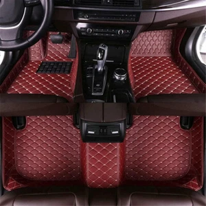 For Mazda MX-5/Miata MPV Auto Custom Car Liner Carpets Rhombus Leather Car Mats - Foto 1 di 5