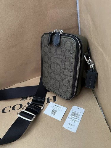 Borsa Coach Stanton donna uomo tracolla CH097 verde oliva drab utility nuova borsa borsetta