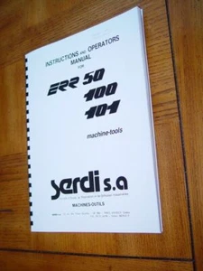 Serdi Model ERR 50 100 101 Seat & Guide Machine Manual - Picture 1 of 1