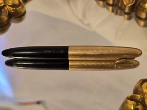 Pluma Estilográfica Sheaffer Crest Tuckaway De Colección - Negra y Dorada 14K Nuevo En Caja, Usada - Imagen 1 de 16