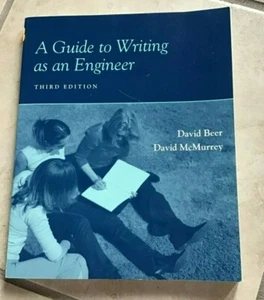 A Guide to Writing as an Engineer Book 3rd edition David Beer &bDavid McMurrey - Imagen 1 de 1