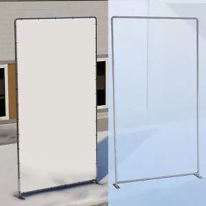 6' Aluminum Banner Stand Heavy-Duty Step and Repeat Backdrop Adjustable Display - Picture 1 of 10
