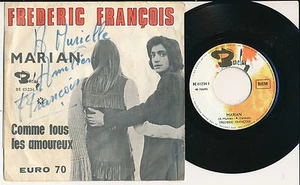 FREDERIC FRANCOIS 45 TOURS 7" BELGIUM MARIAN *** DEDICACé*** - Picture 1 of 1