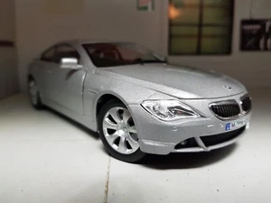 BMW Serie 6 cupé plateado 2003 E63 645 Ci Cararama modelo a escala diecast 1:24 - Imagen 1 de 8