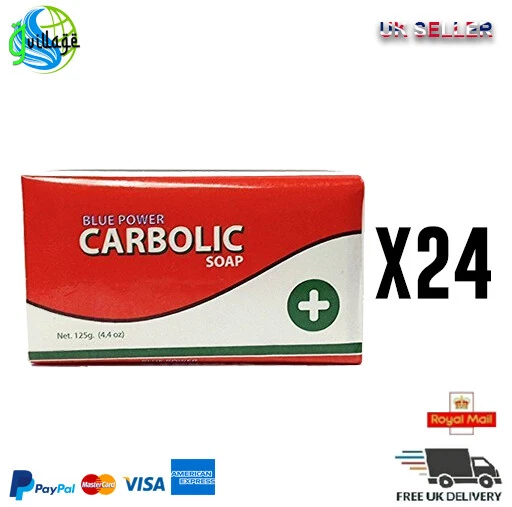24 X Blue Power Carbolic Soap 125g