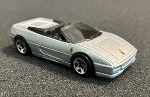 Hot Wheels Mainline 2000 #230 Ferrari F355 Spider Silver 5 Spoke Chrome Wheels  - Picture 1 of 6