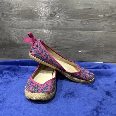 Zapatos sin cordones UGG para mujer planos rosa azul remolinos talla 8 EE. UU. Foto 1 de 4