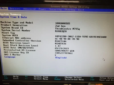 Lot Of 2 Lenovo ThinkCentre M715q AMD Ryzen 5 PRO 2400GE 8GB RAM 256GB NVME - Image 1 of 4