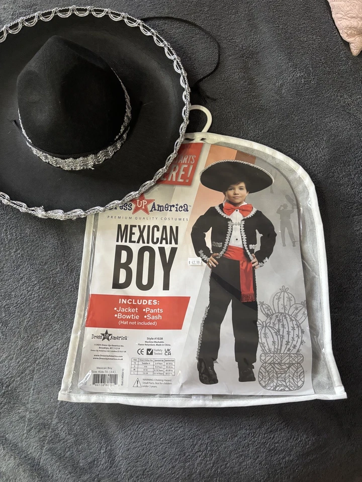 Dress-Up-America Traditional Mariachi Costume For Kids - Mexican Dress Up 3/4 - Image 1 of 1