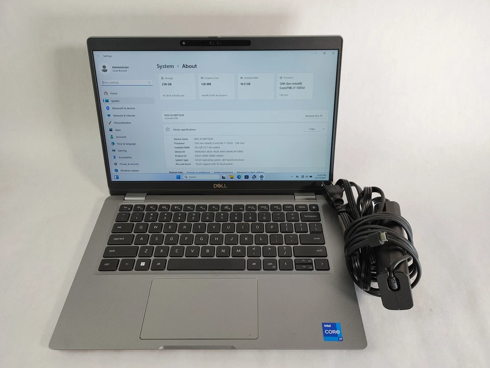 Dell Latitude 5330 Core i7-1265U 1.80GHZ 16GB, 256GB Nvme Windows 11 - Imagen 1 de 4