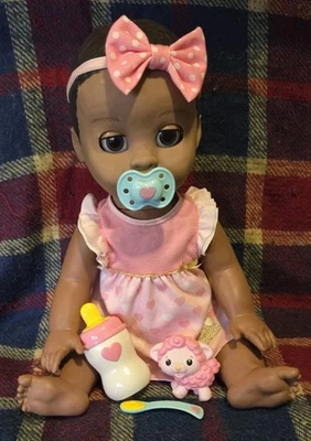 Luvabella Interactive Baby Ethnic Girl Doll with all Accessories Works Perfectly - Image 1 of 4
