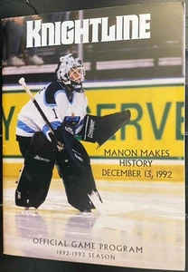 Atlanta Knights KnightLine Program March 24 1993 - “Manon Rheaume Makes History” - Picture 1 of 3