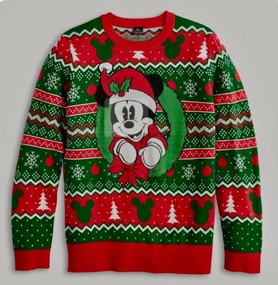 Disney Christmas Mickey Mouse Holiday Sweater Brand New - Image 1 of 2