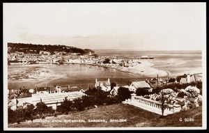 Teignmouth From Botanical Gardens Shaldon Grand Pier Devon RPPC Postcard - Picture 1 of 2