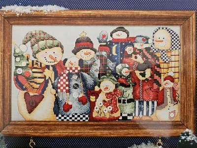 Alma Lynne SNOWMAN COLLECTOR Counted Cross Stitch Pattern Booklet ALX-129 RCS - Image 1 of 4