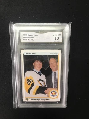 1990 Upper Deck #356 Jaromir Jagr Rookie GMA 10 - Image 1 of 2