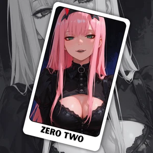 Custom Collectible Sexy Anime Waifu Sticker Card 2.62" x 4.52" - Picture 1 of 3