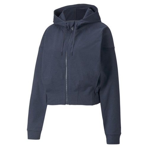 Felpa con cappuccio PUMA Cloudspun full zip da donna taglia XL casual capospalla 521055 66