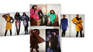 Vtg clippings Guy Bourdin French Vogue Paris elle 1987 fashion Kenzo Ungaro coat - Picture 1 of 1