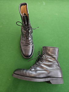 BILTRITE  Boots Addison Combat Black Leather Size 8
