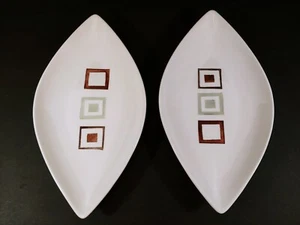 2x (par) platos de cerámica de cerámica vintage MCM FORMANO 14,5 X 7,5 (par) - Imagen 1 de 11