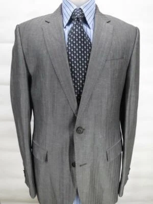 Casaco esportivo HUGO BOSS "The James 4" cinza prata lã/linho HB 40 L (MN4815a) - Imagem 1 de 4