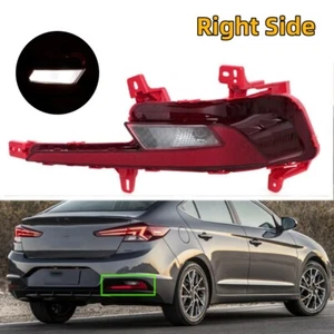 RH For Hyundai Elantra 2019-2020 Passenger Side Rear Bumper Reflector Light Lamp - Foto 1 di 13