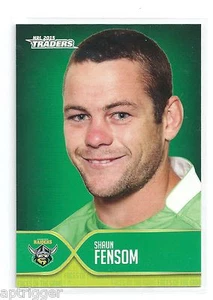2015 NRL Traders Faces of the Game (FOTG 8 / 48 ) Shaun FENSOM Raiders - Picture 1 of 1