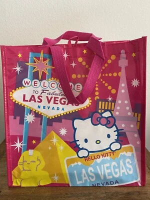 BOLSO REUTILIZABLE LAS VEGAS HELLO KITTY BOLSO DE COMPRAS SHOPPER ABC STORE EXCLUSIVO NUEVO Foto 1 de 2