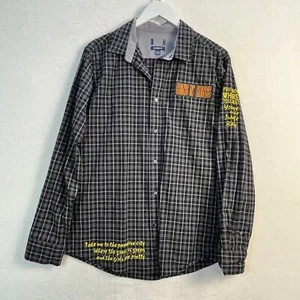 Camisa Guns N' Roses Manga Larga Blanco y Negro Banda Años 80 con Parche Grande - Imagen 1 de 10