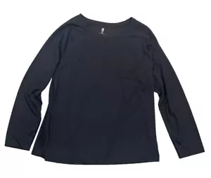 Id Ideology Women's Birdseye Mesh Long Sleeve T-Shirt Black Size XXL 5870 - Picture 1 of 2