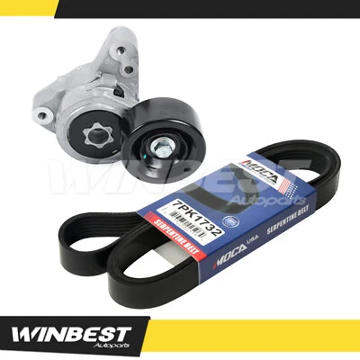 Serpentine Belt Component Kit 90K38278E fit 2002-2006 Honda CRV All Models 2.4L - Image 1 of 4